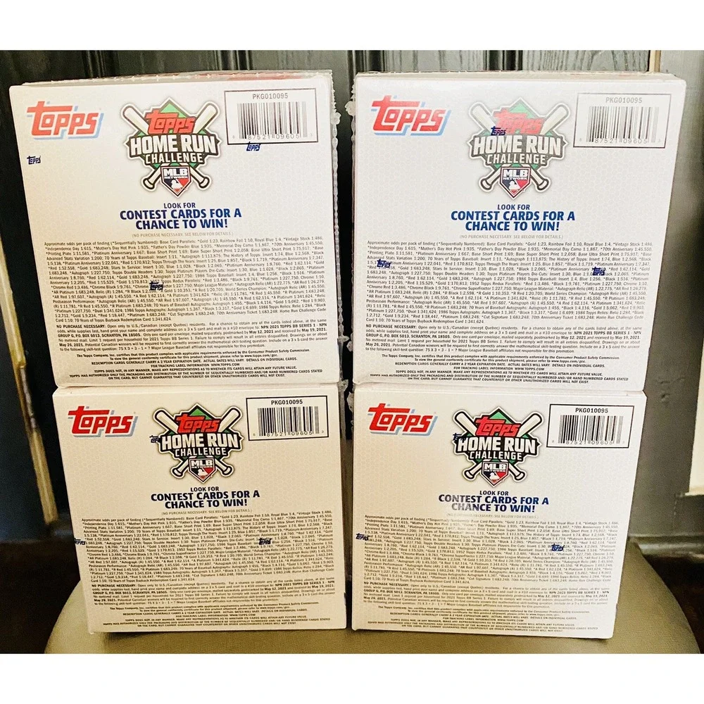 2021 Topps Series 1 Mega Box Royal Blue Parallels (LOT OF 4) Factory Sealed !!